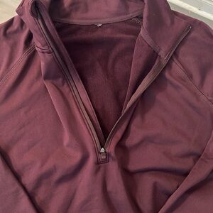 Mondetta Long Sleeve Active Quarter-Zip Pullover with Thumb Holes